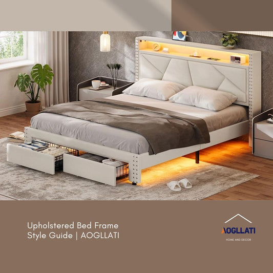 Elevate Your Bedroom Sanctuary: Styling with the AOGLLATI Upholstered Bed Frame