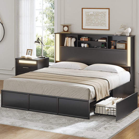 AOGLLATI Bed Frame 3 Color- Lightbox Bed Frame