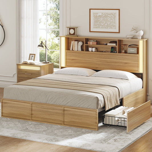 AOGLLATI Bed Frame 3 Color- Lightbox Bed Frame