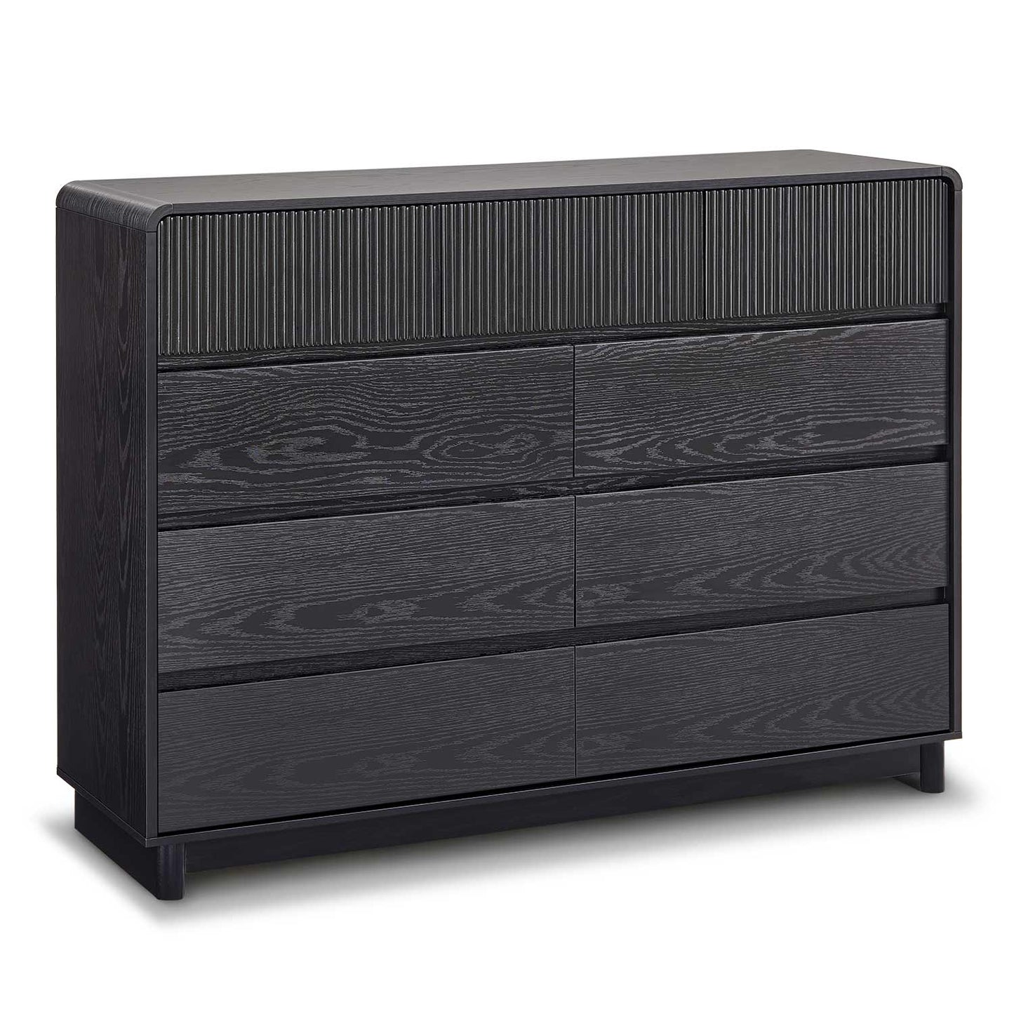 AOGLLATI Dresser Black / Engineered Wood / Modern Mid Century Modern 9-Drawer Dresser Black