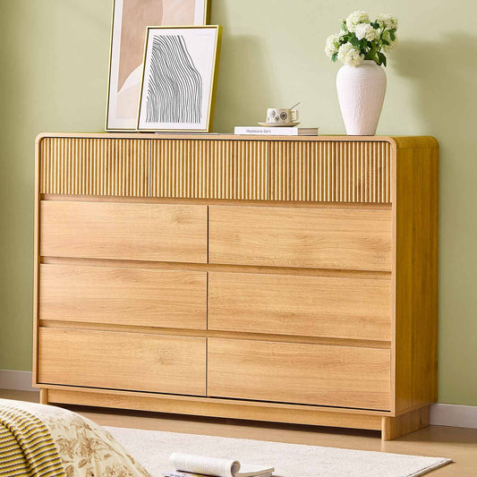AOGLLATI Dresser Wood / Engineered Wood / Modern Mid Century Modern 9-Drawer Dresser Wood