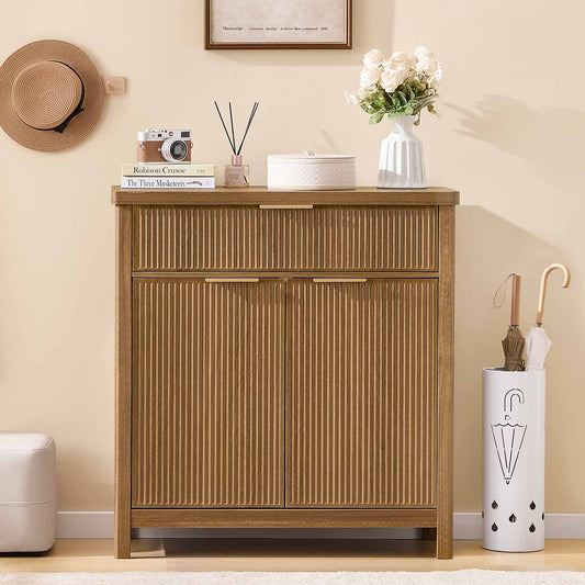 AOGLLATI Storage Cabinet Wood / Drawers / Engineered Wood Sideboard Buffet Storage Cabinet with Drawers Wood
