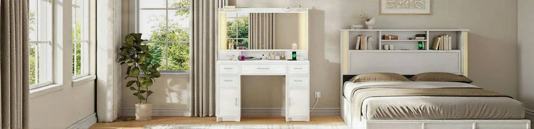 Makeup vanity desk bedroom collection