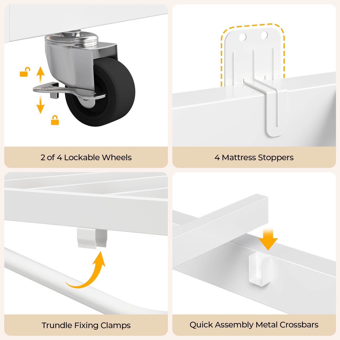 AOGLLATI Daybed with Pop Up Trundle and 3 Storage Drawers Farmhouse Corner Bed Frame with Charging Station LED Lights