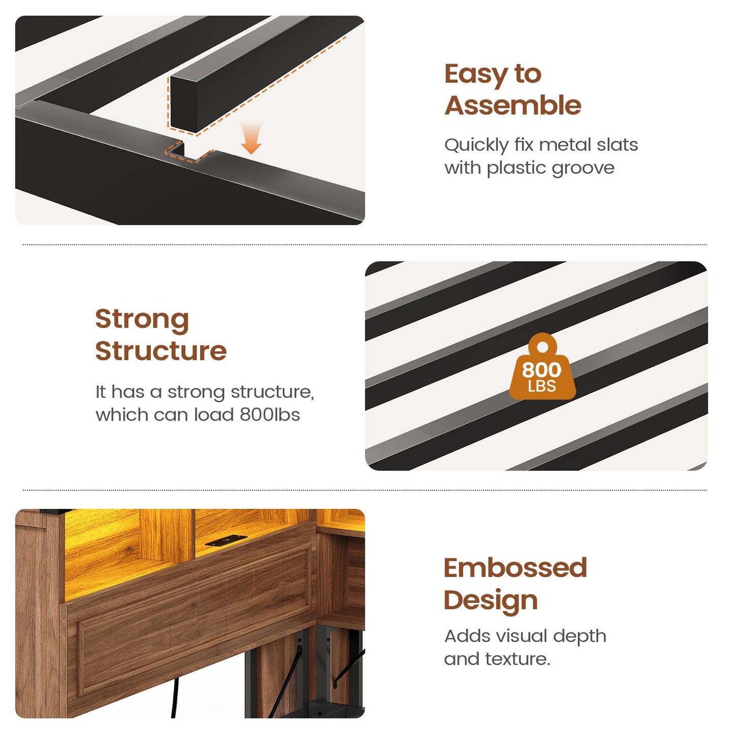 AOGLLATI Twin Corner Bed Frame with Storage Drawers and Bookcase Hidden Headboard Farmhouse Wood Daybed with Charging Station and Led Lights