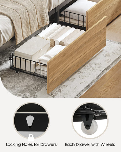 AOGLLATI Bed Frame 3 Color- Lightbox Bed Frame