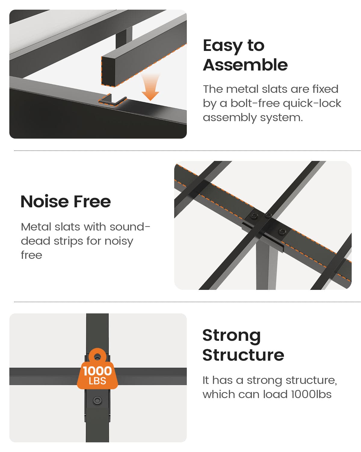 AOGLLATI Bed Frame Wood / Full Full Size Bed Frame with 4 Storage Drawers and Hidden Storage Headboard Wood