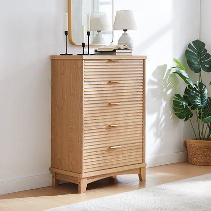 AOGLLATI Dresser Natural / Engineered Wood / Retro AOGLLATI Retro Tall Dresser