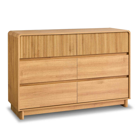 AOGLLATI Dresser Wood / Engineered Wood / Modern Mid Century Modern 6-Drawer Dresser Wood