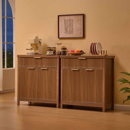 AOGLLATI Storage Cabinet Wood / Drawers / Engineered Wood Sideboard Buffet Storage Cabinet with Drawers Wood